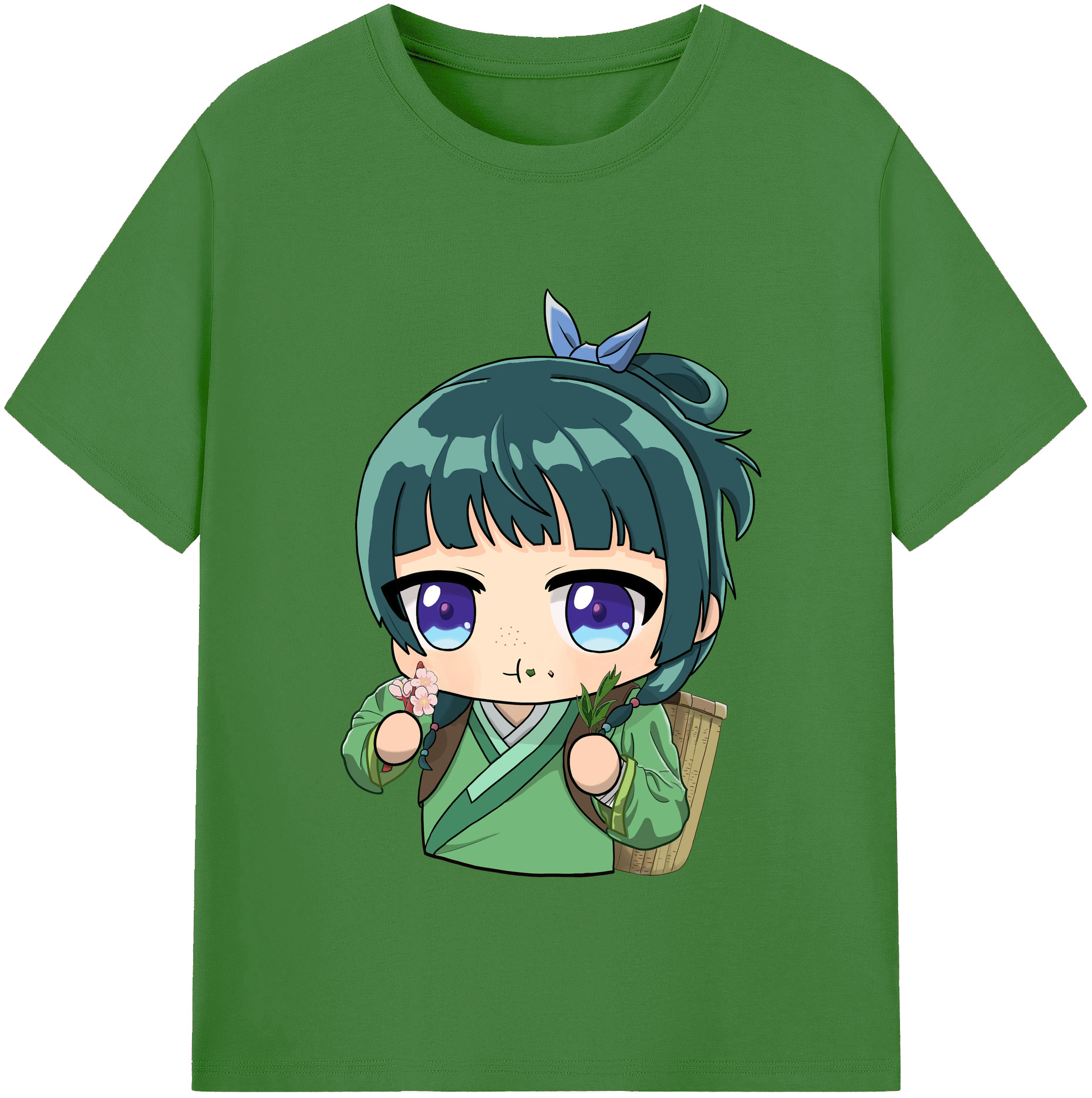 （画像用） 薬屋のひとりごと The Apothecary Diaries レディースカジュアルプリントTシャツ（綿100％）